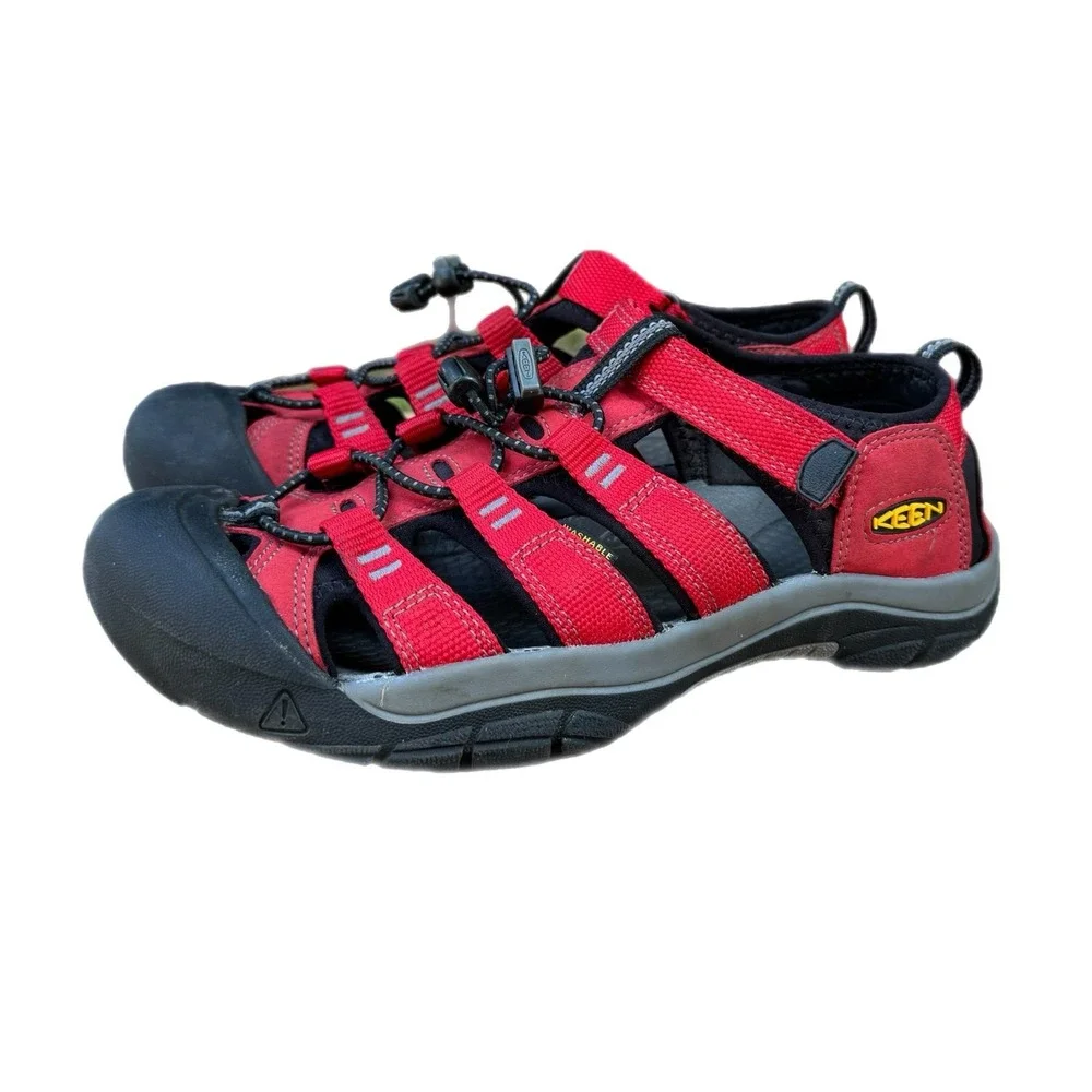 Keen Newport H2 Sandal size 6 Big Kids boy Red gargoyle Hiking Trail Waterproof
